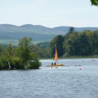 Boating on Carlingwark Loch